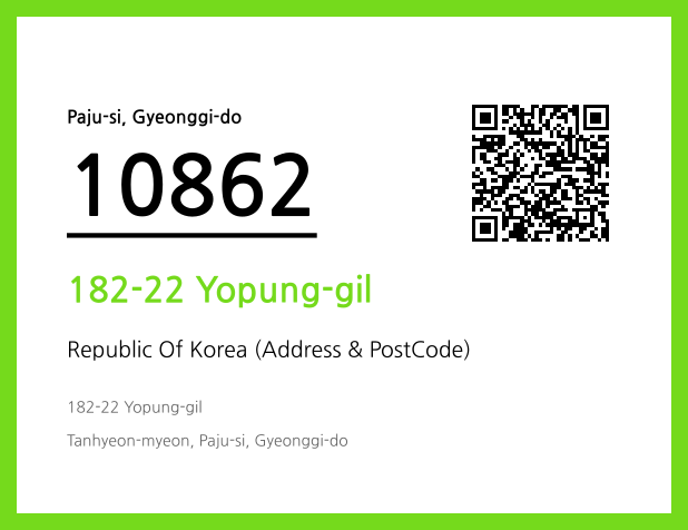 Address and Postal Code QR Code Image (CC BY 4.0)