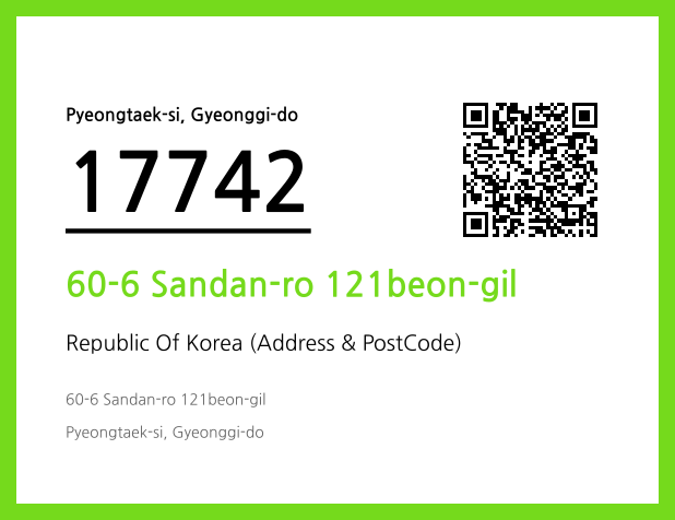 Address and Postal Code QR Code Image (CC BY 4.0)