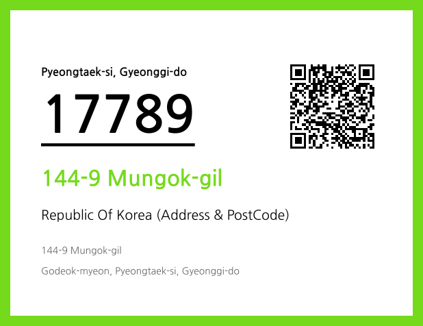 Address and Postal Code QR Code Image (CC BY 4.0)