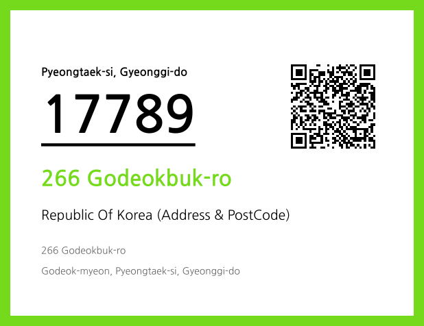 CC BY 4.0 Address and Postal Code QR Code Image (CC BY 4.0)
