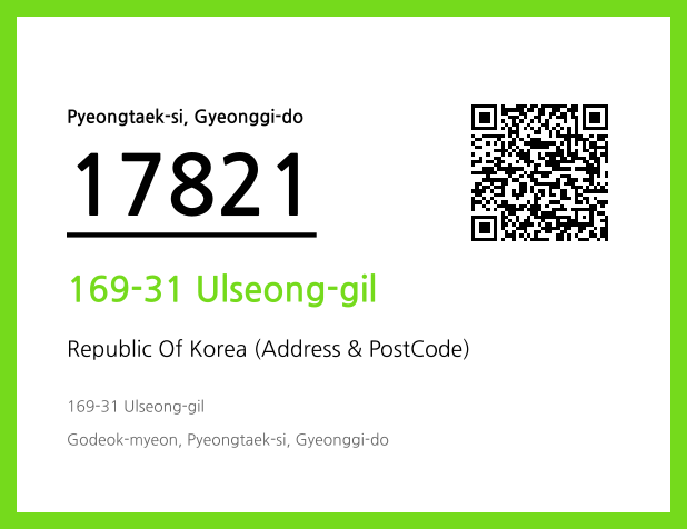 Address and Postal Code QR Code Image (CC BY 4.0)