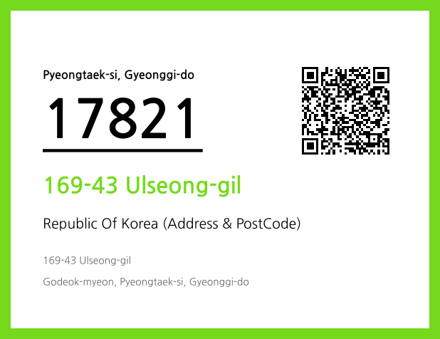 Address and Postal Code QR Code Image (CC BY 4.0)