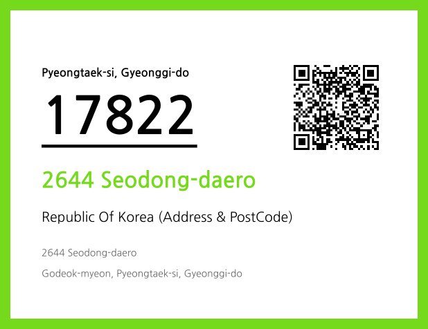 Address and Postal Code QR Code Image (CC BY 4.0)