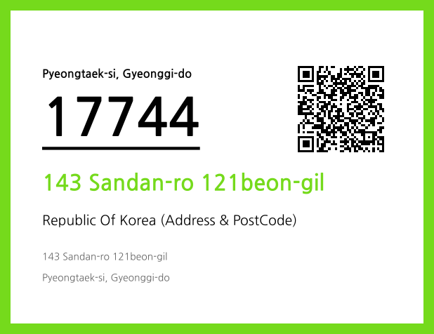 Address and Postal Code QR Code Image (CC BY 4.0)