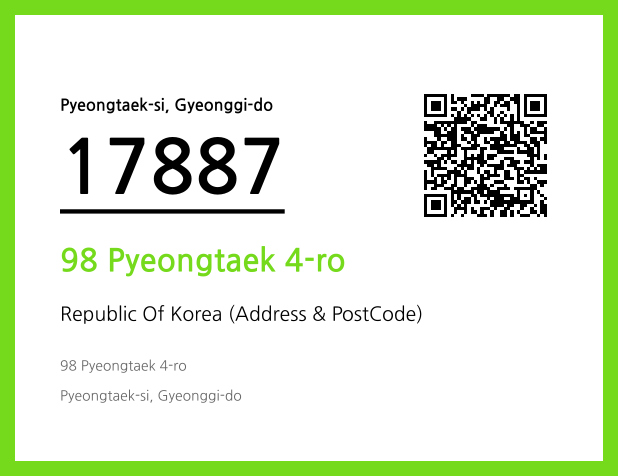Address and Postal Code QR Code Image (CC BY 4.0)