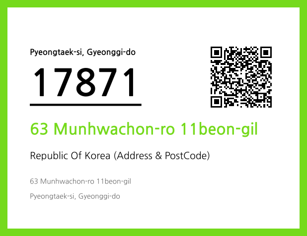 Address and Postal Code QR Code Image (CC BY 4.0)