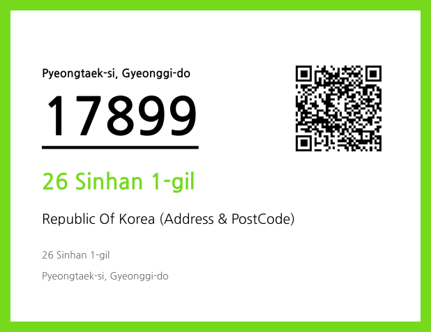 Address and Postal Code QR Code Image (CC BY 4.0)
