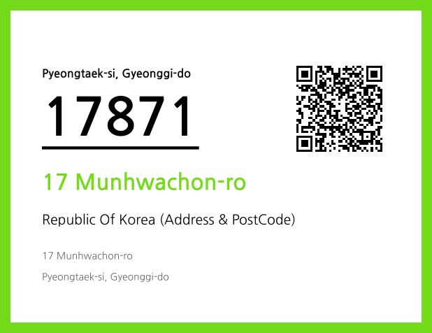 Address and Postal Code QR Code Image (CC BY 4.0)