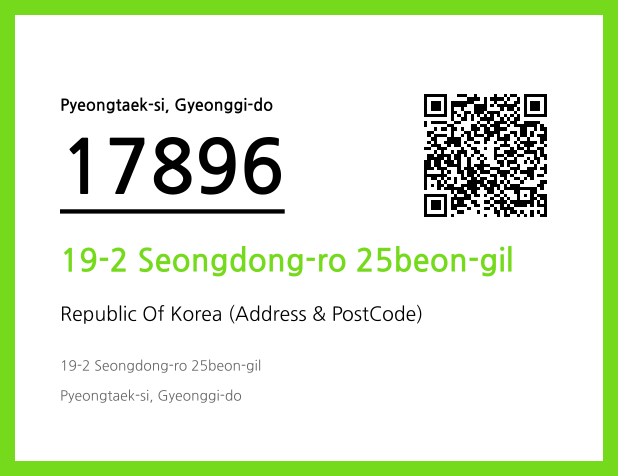 Address and Postal Code QR Code Image (CC BY 4.0)