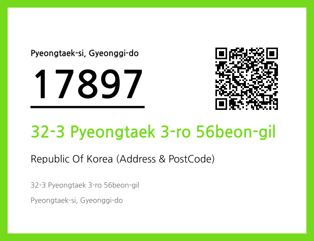 Address and Postal Code QR Code Image (CC BY 4.0)