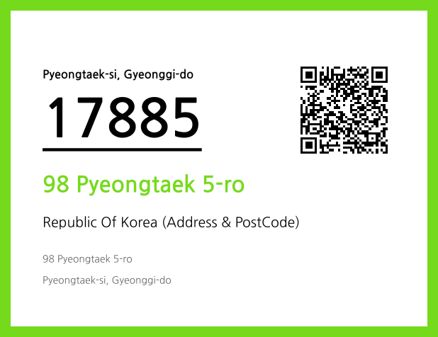 Address and Postal Code QR Code Image (CC BY 4.0)