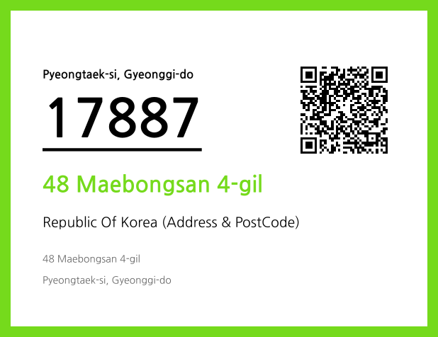 Address and Postal Code QR Code Image (CC BY 4.0)
