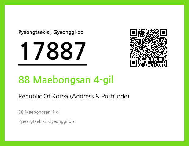 Address and Postal Code QR Code Image (CC BY 4.0)