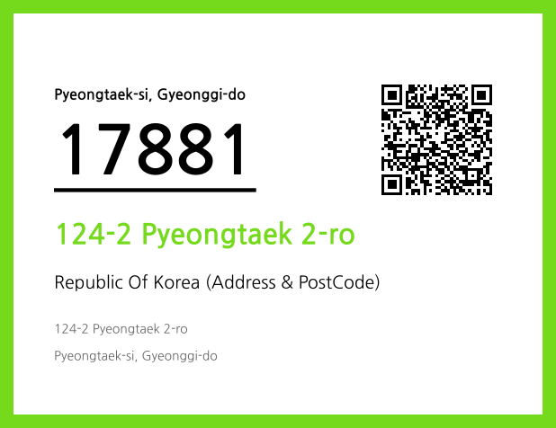 CC BY 4.0 Address and Postal Code QR Code Image (CC BY 4.0)