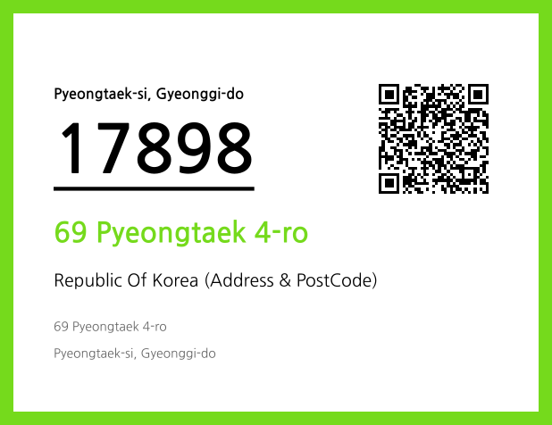 Address and Postal Code QR Code Image (CC BY 4.0)