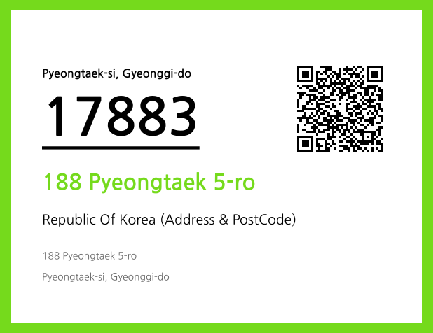 Address and Postal Code QR Code Image (CC BY 4.0)