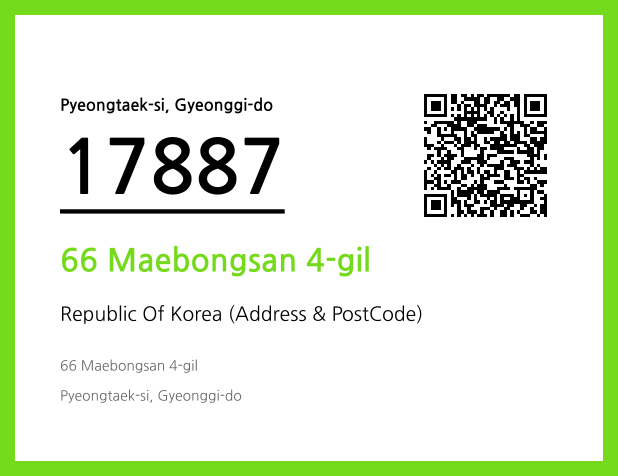 Address and Postal Code QR Code Image (CC BY 4.0)