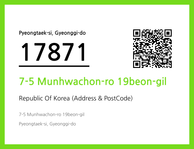 CC BY 4.0 Address and Postal Code QR Code Image (CC BY 4.0)