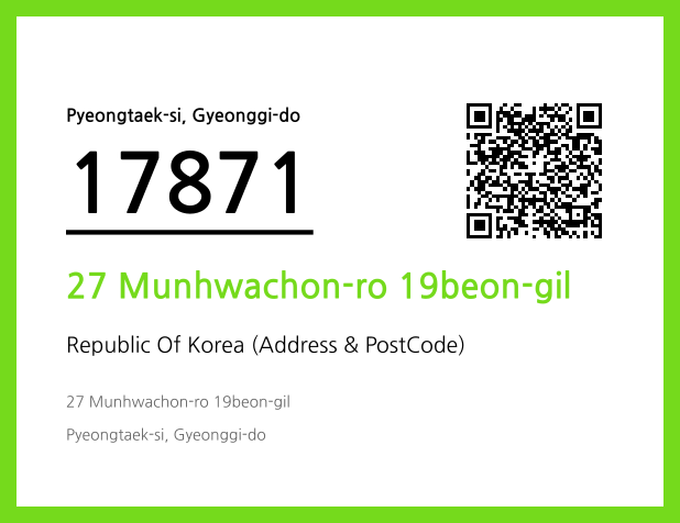 CC BY 4.0 Address and Postal Code QR Code Image (CC BY 4.0)