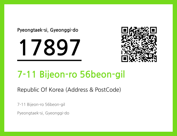 Address and Postal Code QR Code Image (CC BY 4.0)