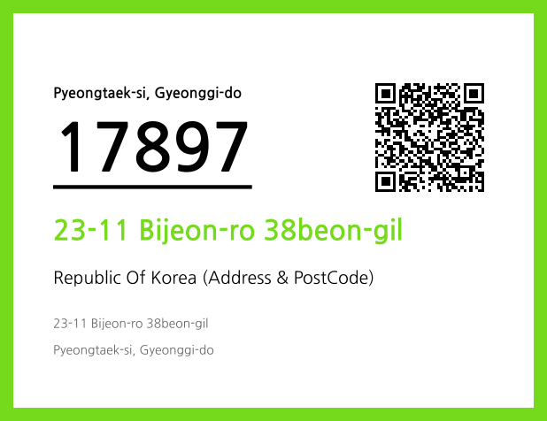 Address and Postal Code QR Code Image (CC BY 4.0)