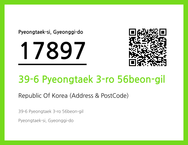 Address and Postal Code QR Code Image (CC BY 4.0)