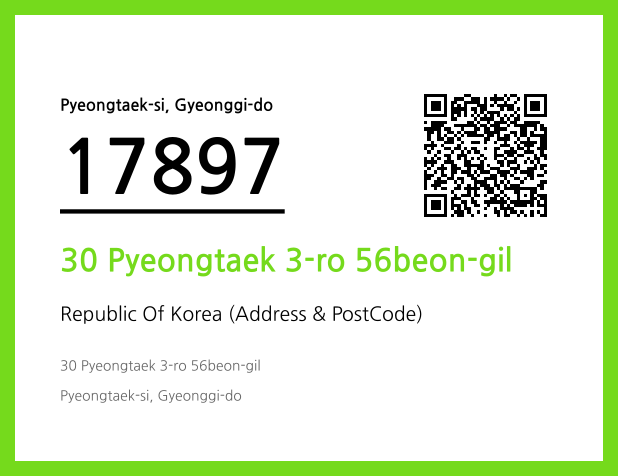 Address and Postal Code QR Code Image (CC BY 4.0)