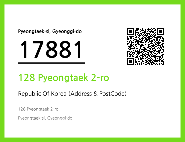 Address and Postal Code QR Code Image (CC BY 4.0)