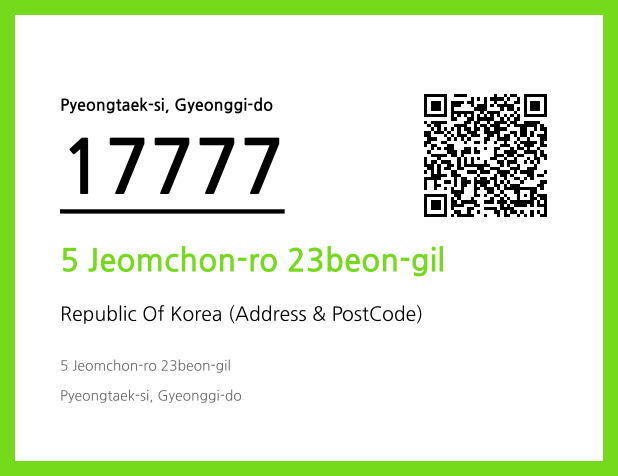 CC BY 4.0 Address and Postal Code QR Code Image (CC BY 4.0)
