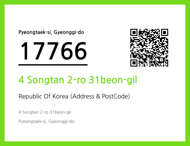 Address and Postal Code QR Code Image (CC BY 4.0)