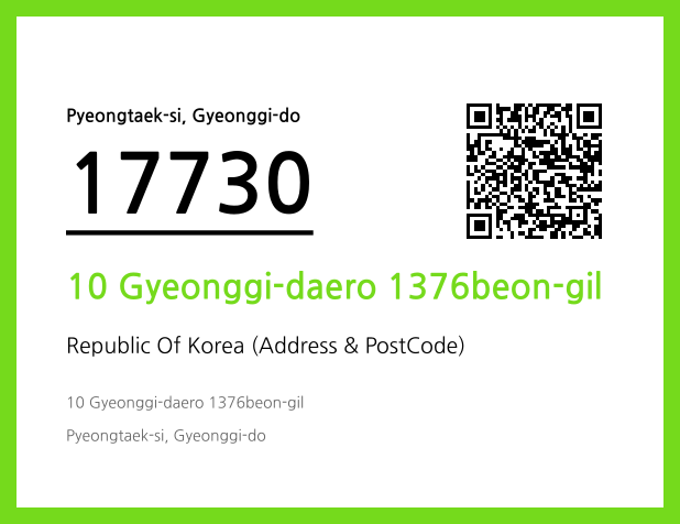 Address and Postal Code QR Code Image (CC BY 4.0)