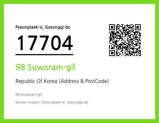 Address and Postal Code QR Code Image (CC BY 4.0)