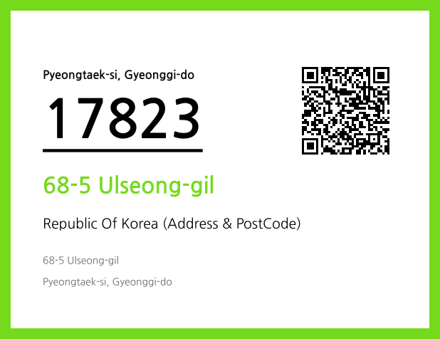 Address and Postal Code QR Code Image (CC BY 4.0)