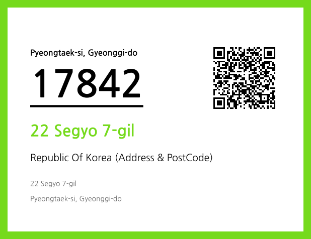 Address and Postal Code QR Code Image (CC BY 4.0)