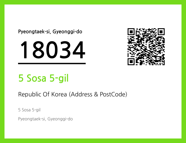 Address and Postal Code QR Code Image (CC BY 4.0)