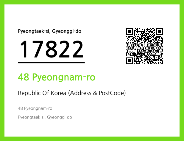 Address and Postal Code QR Code Image (CC BY 4.0)