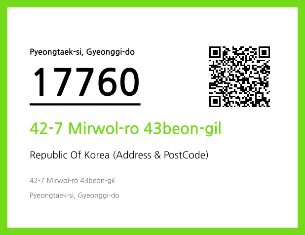 CC BY 4.0 Address and Postal Code QR Code Image (CC BY 4.0)