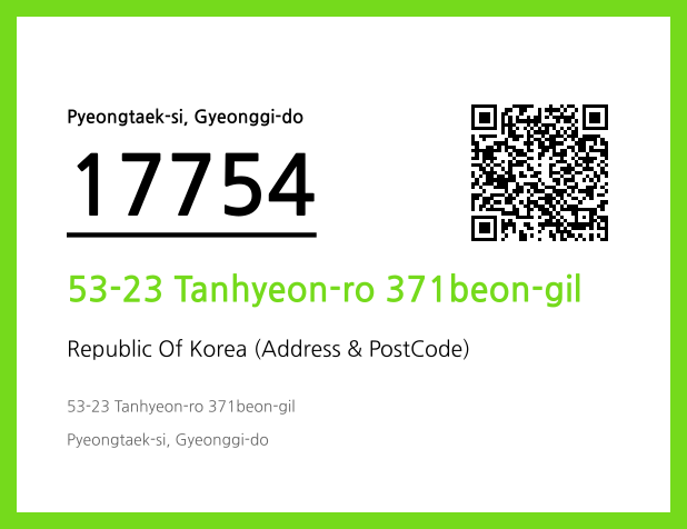 Address and Postal Code QR Code Image (CC BY 4.0)