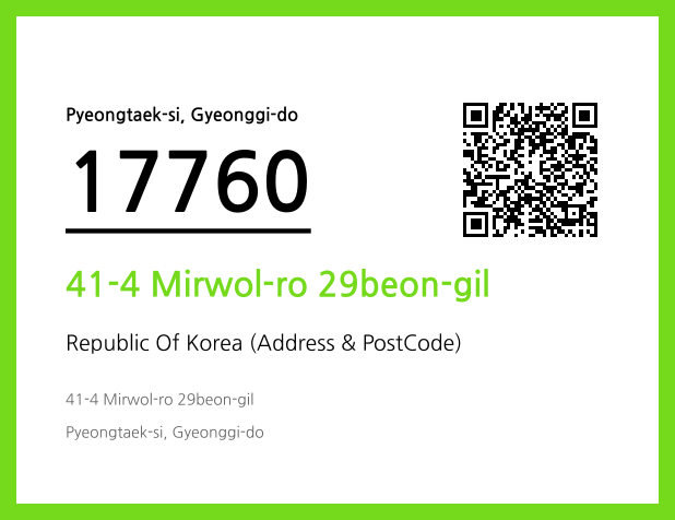 Address and Postal Code QR Code Image (CC BY 4.0)