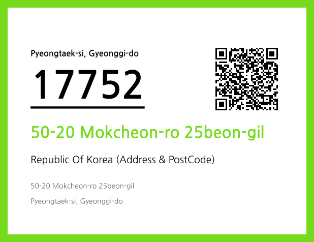 Address and Postal Code QR Code Image (CC BY 4.0)