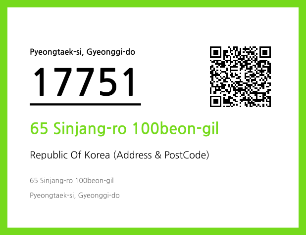 CC BY 4.0 Address and Postal Code QR Code Image (CC BY 4.0)
