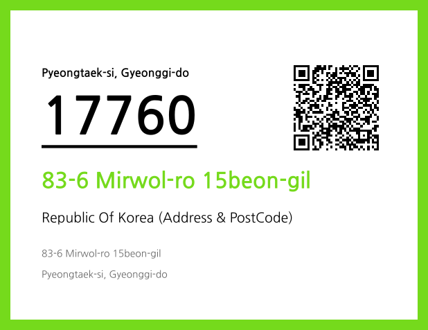 CC BY 4.0 Address and Postal Code QR Code Image (CC BY 4.0)