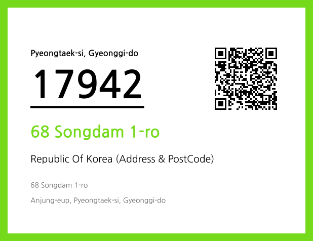 Address and Postal Code QR Code Image (CC BY 4.0)