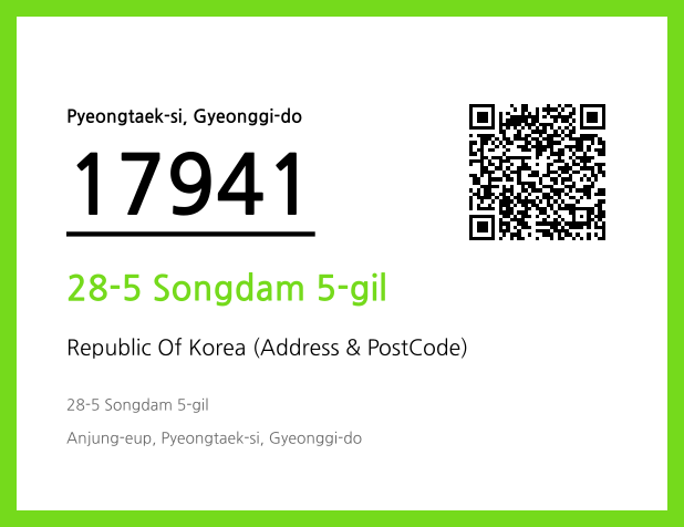 Address and Postal Code QR Code Image (CC BY 4.0)