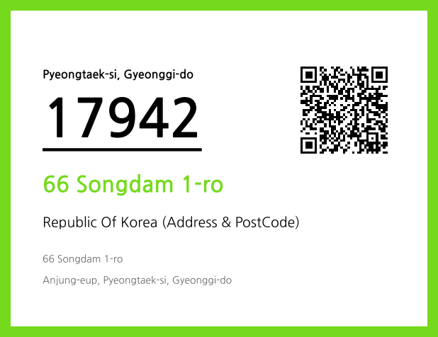 Address and Postal Code QR Code Image (CC BY 4.0)