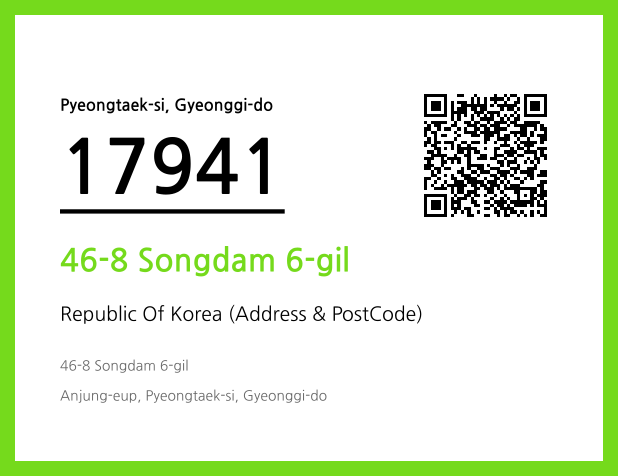 Address and Postal Code QR Code Image (CC BY 4.0)