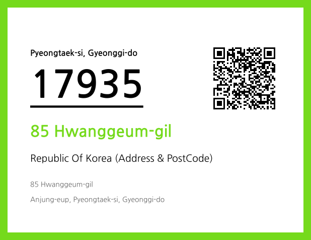 Address and Postal Code QR Code Image (CC BY 4.0)