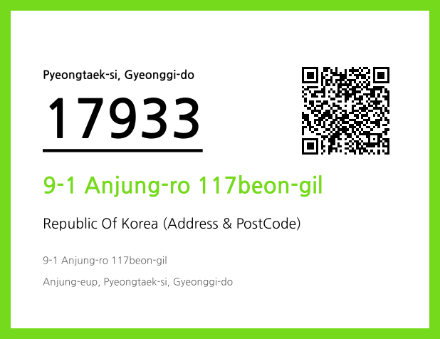 Address and Postal Code QR Code Image (CC BY 4.0)