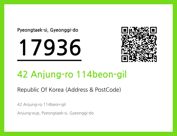 Address and Postal Code QR Code Image (CC BY 4.0)
