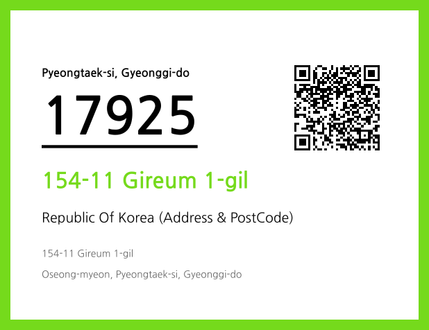 CC BY 4.0 Address and Postal Code QR Code Image (CC BY 4.0)